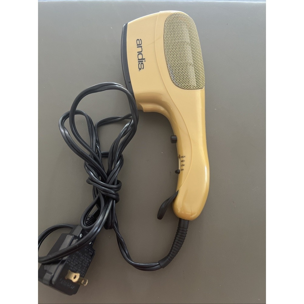 Andis Tourmaline Ceramic Ionic Styling Hair Dryer, Gold HS-2 1875 Watt Tested